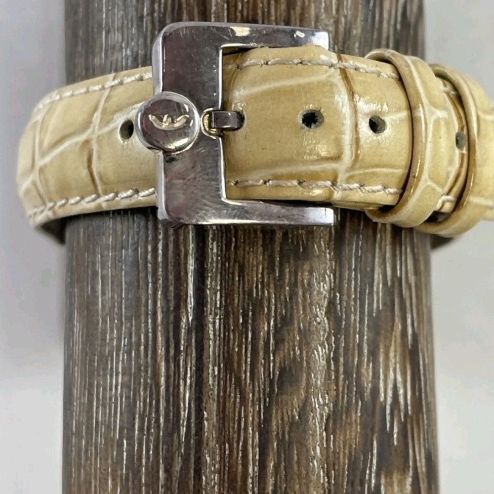 ECCLISSI 925 STERLING SILVER WATCH. VTG EXCELLENT Original Ecclissi Leather Band - Picture 11 of 14